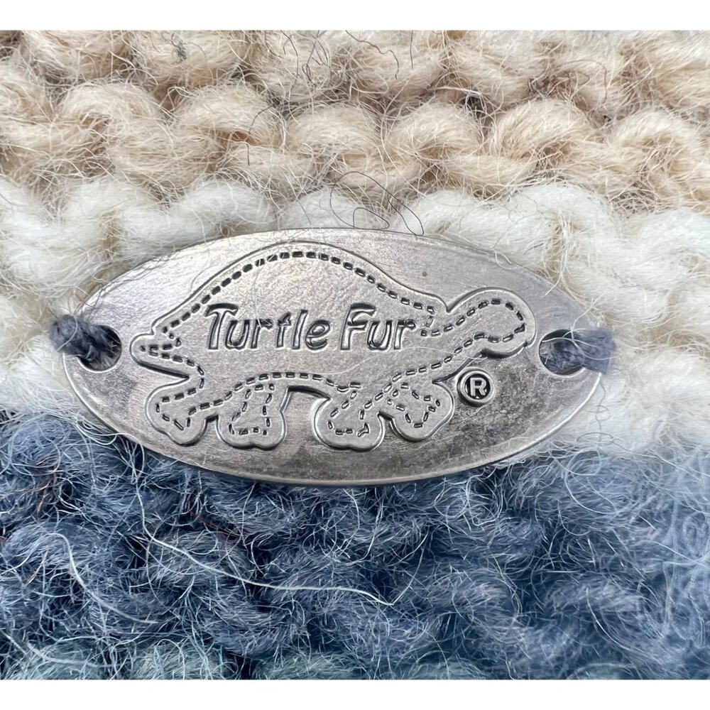 Turtle Fur Wool Knit Beanie Hat Hand Knit in Nepal Snowboarding Skiing - Picture 6 of 7